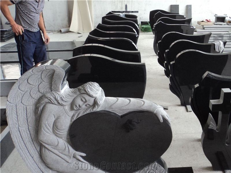Granite Tombstone, America Tombstone, Angel Monuments, Engraved Headstones