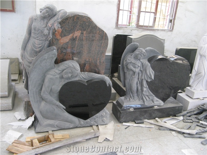Granite Tombstone, America Tombstone, Angel Monuments, Engraved Headstones