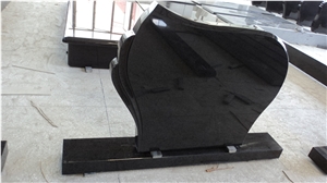 Shanxi Black Granite Cross Tombstone/Headstone/Monument