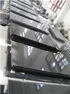Shanxi Black Granite Cross Tombstone/Headstone/Monument