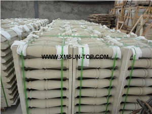 Beige Sandstone Balustrades/Beige Sandstone Baluster/Beige Handrail/Sand Stone Railings/Building Stone/Exterior&Interior Decoration/Sandstone Railing/Natural Stone Balustrades