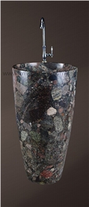 Chinese Colorful Granite Bath Counter Tops/ Bath Design/ Bathtoom Vanity Tops