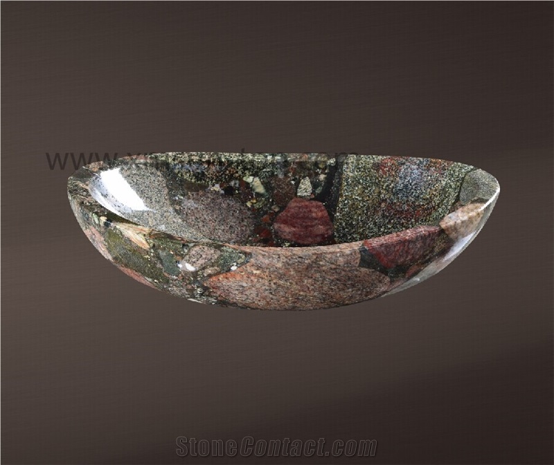 Chinese Colorful Granite Sinks& Basin/ Stone Wash Basin/ Countertop Sinks