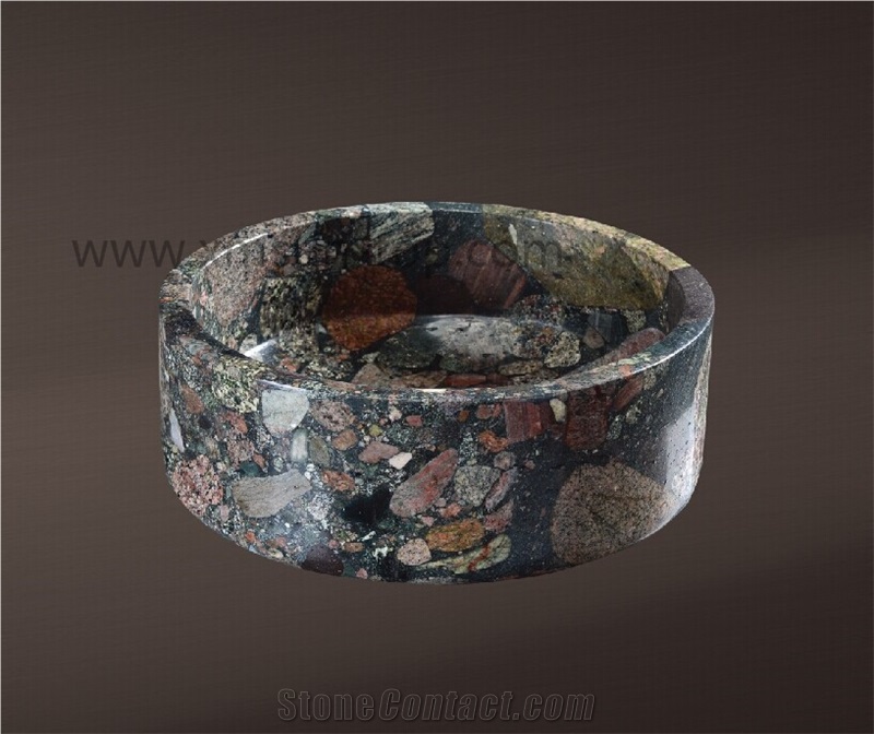Chinese Colorful Granite Sinks& Basin/ Stone Wash Basin/ Countertop Sinks