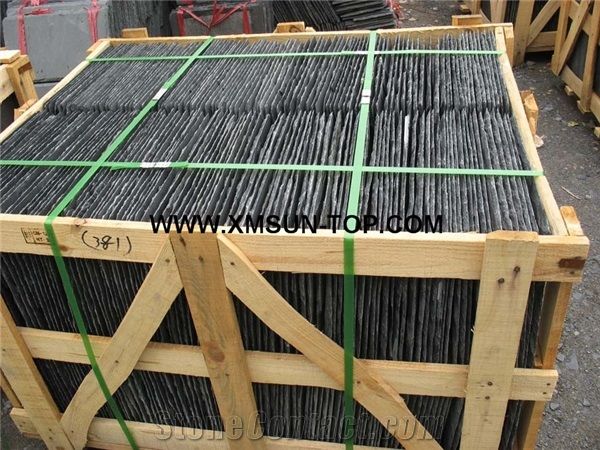 Chinese Dark Grey Roof Slate Tile U Type Chiselled Edges/Slate Roofing/Slate Roofing Tiles with Hole/Grey Slate U Shape Roof Tiles/Grey Slate Tile Roof/U-Shape Roof Covering and Coating/Stone Roofing