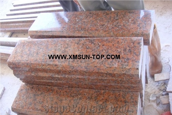 G562 Granite Kerbstones/Maple Leaf Red Granite Kerb Stone/G 651 Granite Curbstone/Maple Leaf Red Granite Road Stone/Maple Red Granite Side Stone/China Capao Bonito Granite Kebs