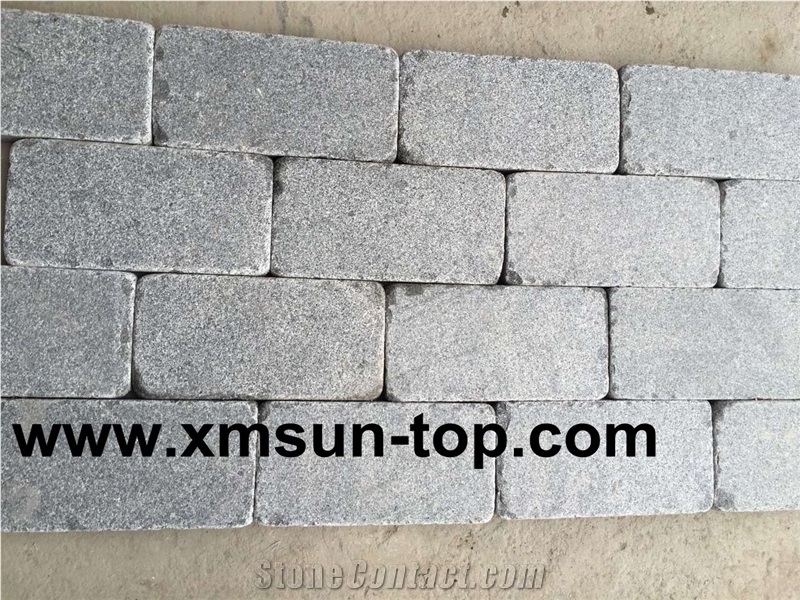 G654 Cube Stone/China Nero Impala Granite Cobble Stone/Changle Pingnan Sesame Black Granite Pavers/ Grey Grantie Paving Sets/Dark Barry Grey Granite Square Pavers/China Jasberg Granite for Flooring