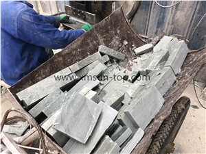 Green Slate Natural Cultured Stone/ Stacked Stone/ Ledge Stone for Wall Panel Cladding