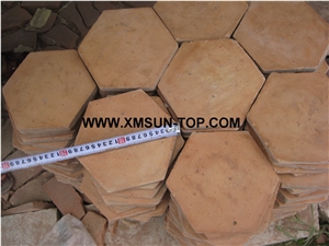 Handmade Terracotta Red Tiles/Ceramic Tile/Antique Tile/Hexagon Shape Floor Tiles/Terracotta Pavers