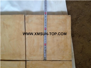 Handmade Terracotta Yellow Tiles/Ceramic Tile/Antique Tile/Square Shape Floor Tiles/Terracotta Pavers
