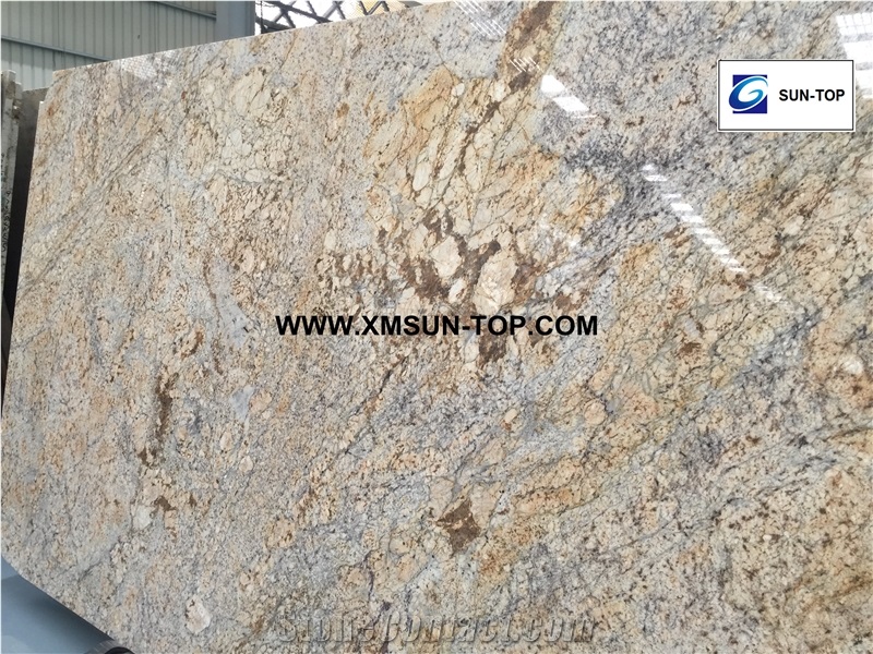 Polished Chinese Golden Persa Granite Slabs&Gangsaw Big Slab&Customized/China Granite Panels/China Granite for Wall Covering&Wall Cladding/China Granite for Flooring&Floor Covering