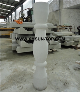 Pure White Sandstone Balustrades/Snow White Sandstone Baluster/White Handrail/Sand Stone Railings/Building Stone/Exterior&Interior Decoration/Sandstone Railing/Natural Stone Balustrades