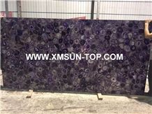 Purple Agate Semiprecious Stone Slabs&Tiles&Customized/Violet Gemstone for Wall Covering&Flooring/Lilac Semi Precious Stone Panels/Violet Precious Stone/Semi-Precious Stone for Hotel&Villa Decoration