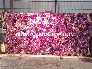 Purple Semi-Precious Stone Interior Walling/Lilac Agate Stone Walling/Violet Semi Precious Stone Wall Cladding/Gemstone Wall Covering/Building Stones/Interior Decoration
