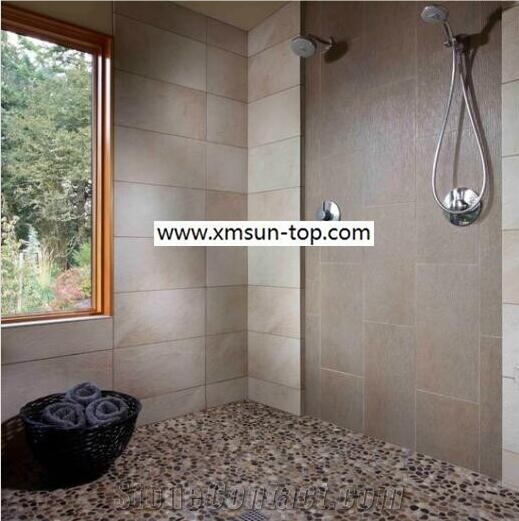 Red Pebble Mosaic/Natural River Stone Mosaic Wall Tiles/Washed Pebble Floor Tiles/Flat Pebble Mosaic in Mesh/Dark Red Pebble Mosaic/Pebble Mosaic for Bathroom&Kitchen/Interior Decoration