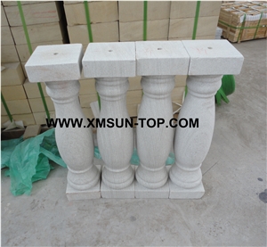 White Sandstone Balustrades/White Sandstone Baluster/White Handrail/Sand Stone Railings/Building Stone/Exterior&Interior Decoration/Sandstone Railing/Natural Stone Balustrades