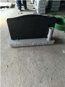 China Shanxi Black Granite Tombstone,China Absolute Black Granite,Beiyue Black,Beiyue Hei,Black Of North Mountain,Chanxi Black,China Absoluto,China Black,Monument