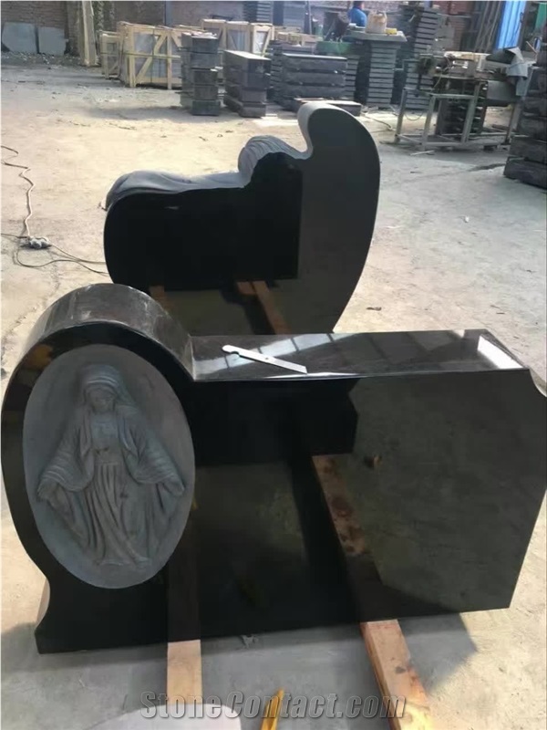 China Shanxi Black Granite Tombstone,China Absolute Black Granite,Beiyue Black,Beiyue Hei,Black Of North Mountain,Chanxi Black,China Absoluto,China Black,Monument