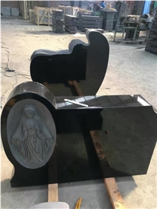 China Shanxi Black Granite Tombstone,China Absolute Black Granite,Beiyue Black,Beiyue Hei,Black Of North Mountain,Chanxi Black,China Absoluto,China Black,Monument