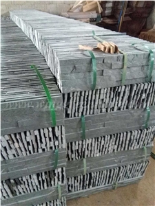 High Quality Green Slate Culture Stone/Stacked Stones/Veneer Stones Panel for Exterior Decoration and Wall Cladding, Winggreen Stone