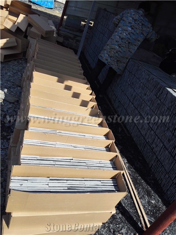 High Quality Green Slate Culture Stone/Stacked Stones/Veneer Stones Panel for Exterior Decoration and Wall Cladding, Winggreen Stone