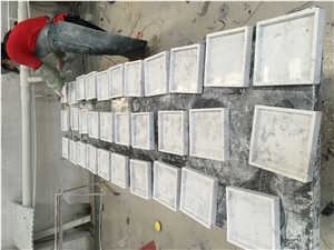 Nordic Style White Crarrara Marble Accessories , Holders, Trays, Plates, Decorations, Marble Bathroom Sets, Marble Crafts