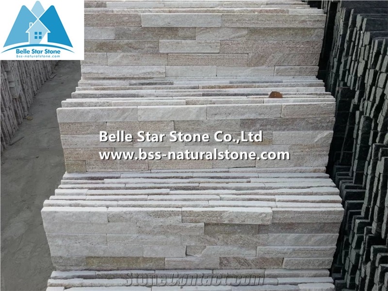 Beige Quartzite Stacked Stone,Silver Quartzite Ledgestone,Outdoor Culture Stone,Natural Z Clad Stone Cladding,Indoor Wall Stone Panel,Real Stone Veneer,Quartzite Ledger Panels