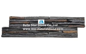 Black Mixed Multicolor Riven Slate Cemented Mini Stacked Stone,Slate Slim Stone Cladding,Natural Culture Stone Back with Cement,Charcoal Grey Mixed Rusty Slate Ledgestone,Stone Panels,Stone Veneer Black Mixed Multicolor Riven Slate Cemented Mini Stacked Stone,Slate Slim Stone Cladding,Natural Culture Stone Back with Cement,Charcoal Grey Mixed Rusty Slate Ledgestone,Stone Panels,Stone Veneer