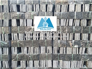 Black Quartzite Mushroom Stone,Natural Gate Column Cladding Stone,Quartzite Mushroom Wall Cladding,Pillar Mushroom Wall