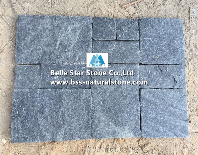 Black Quartzite Patio Pavers,Quartzite Paving Sets,Black Quartzite Patio Flooring,Walkway Pavers,Road Pavers,Natural Paving Stone,Quartzite Flooring,Black Patio Stones,Quartzite Floor Pattern