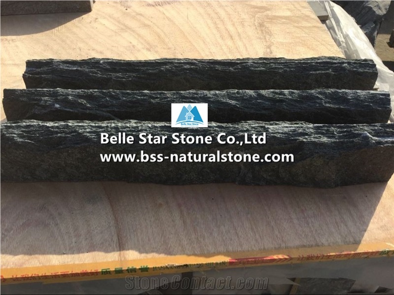 Black Quartzite Wainscot,Quartzite Waistline,Natural Line Stone Of a Lower Part Wall,Black Quartzite Skirtings,Natural Stone Bullnose Moldings,Black Quartzite Liners,Black Stone Borders