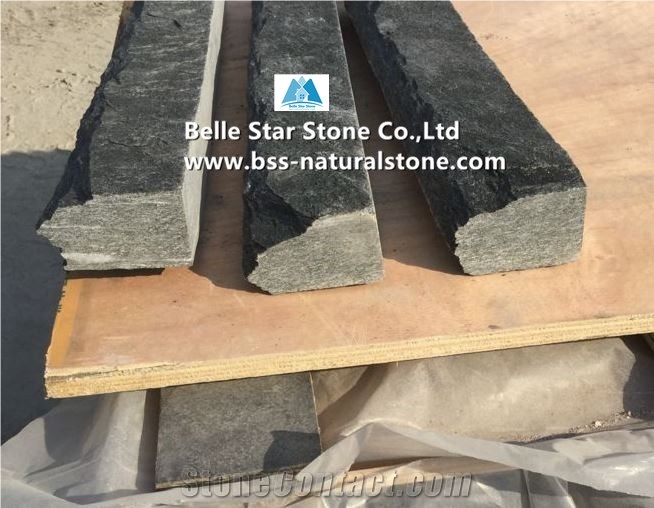 Black Quartzite Wainscot,Quartzite Waistline,Natural Line Stone Of a Lower Part Wall,Black Quartzite Skirtings,Natural Stone Bullnose Moldings,Black Quartzite Liners,Black Stone Borders