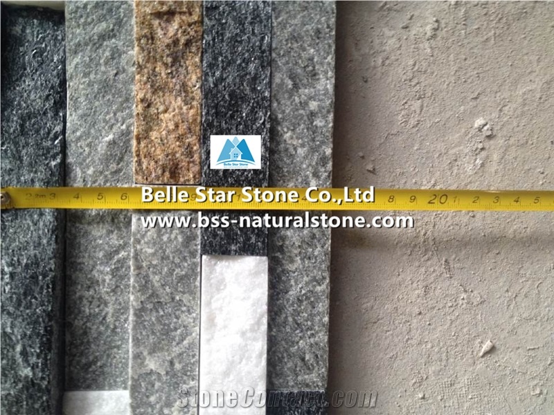 Black Quartzite White Quartzite Grey Slate Tiger Skin Yellow Slate Culture Stone,Natural Stacked Stone,Stone Wall Panel,Multicolor Ledgestone,Z Clad Stone Cladding,Real Stone Veneer,Fireplace Wall