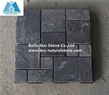 Black Riven Slate Mosaic,Charcoal Grey Split Face Slate Wall Mosaic,Carbon Black Slate Floor Mosaic,Dark Grey Mosaic Pattern,Black Brick Mosaic,Natural Stone Mosaic,Slate Mosaic Tiles,Interior Mosaic