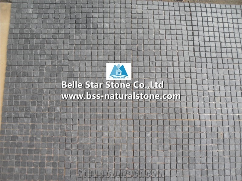 Black Riven Slate Mosaic,Slate Stone Wall Mosaic,Charcoal Split Face Slate Mosaic Pattern,Carbon Black Slate Floor Mosaic,Natural Stone Mosaic Tiles,Interior Wall Tile Mosaic,Black Mosaic Wall Stone