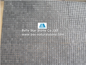 Black Riven Slate Mosaic,Slate Stone Wall Mosaic,Charcoal Split Face Slate Mosaic Pattern,Carbon Black Slate Floor Mosaic,Natural Stone Mosaic Tiles,Interior Wall Tile Mosaic,Black Mosaic Wall Stone