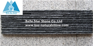 Black Riven Slate Waterfall Shape Ledgestone,Charcoal Grey Split Face Slate Culture Stone,Carbon Black Slate Mini Stacked Stone,Black Slate Thin Stone Veneer,Slate Stone Wall Panel,Black Slate Wall