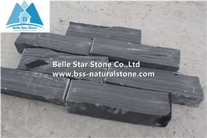 Black Split Face Slate Fieldstone Veneer,Charcoal Grey Slate Random Stone Veneer,Carbon Black Thin Ledgestone,Landscaping Stone Cladding,Black Slate Loose Ledgestone,Real Field Stone Veneer