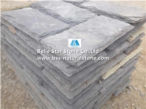 Black Split Face Slate Wall Caps,Charcoal Grey Slate Gate Pillars Caps,Carbon Black Slate Gate Post Caps,Natural Stone Wall Top Stone,Black Column Top Stone,Slate Pillar Top Stone,Slate Wall Coping