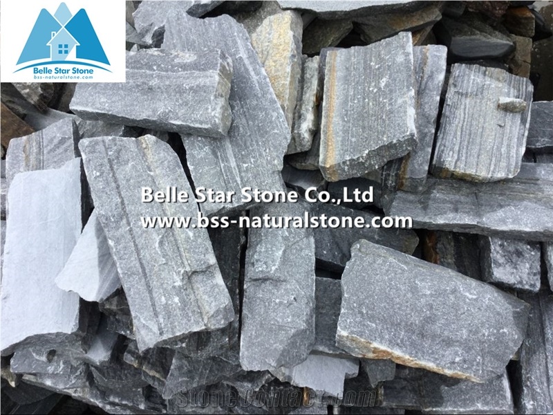 Blue Quartzite Loose Ledge Stone,Quartzite Field Stone,Random Wall Cladding,Landscaping Stone Cladding,L Corner Stone,Outdoor Landscaping Stone,Quartzite Stone Siding,Natural Stone Cladding