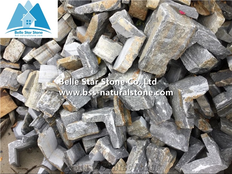Blue Quartzite Loose Ledge Stone,Quartzite Field Stone,Random Wall Cladding,Landscaping Stone Cladding,L Corner Stone,Outdoor Landscaping Stone,Quartzite Stone Siding,Natural Stone Cladding