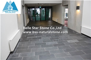 China Black Riven Slate Tiles,Charcoal Grey Split Face Slate Paving Stones,Carbon Black Slate Floor Tiles,Slate Patio Stones,Black Slate Pavers,Natural Stone Pavers