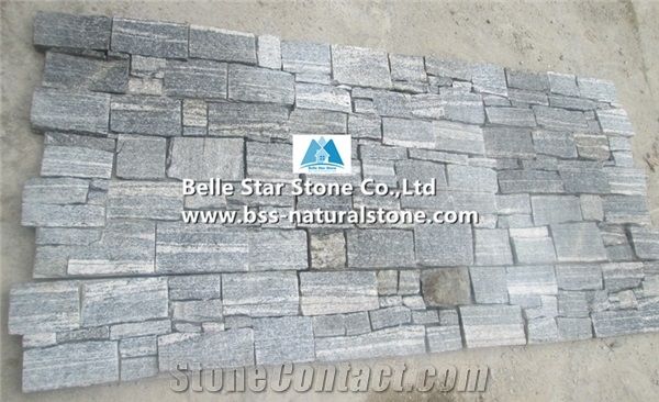 China Clouds Granite Stacked Stone,Grey Cloud Granite Stone Cladding,Silver Cloud Granite Ledgestone,Cloudy Grey Granite Culture Stone,Silver Clouds Granite Ledger Panels,Natural Clouds Granite Stone