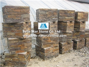 China Multicolor Riven Slate Columns & Caps,Rusty Split Face Slate Gate Post,Sunset Slate Ledgestone Gate Pillars,Copper Rust Slate Foyers,Autumn Rose Slate Mail Box,Natural Stone Post Box,Slate Fence