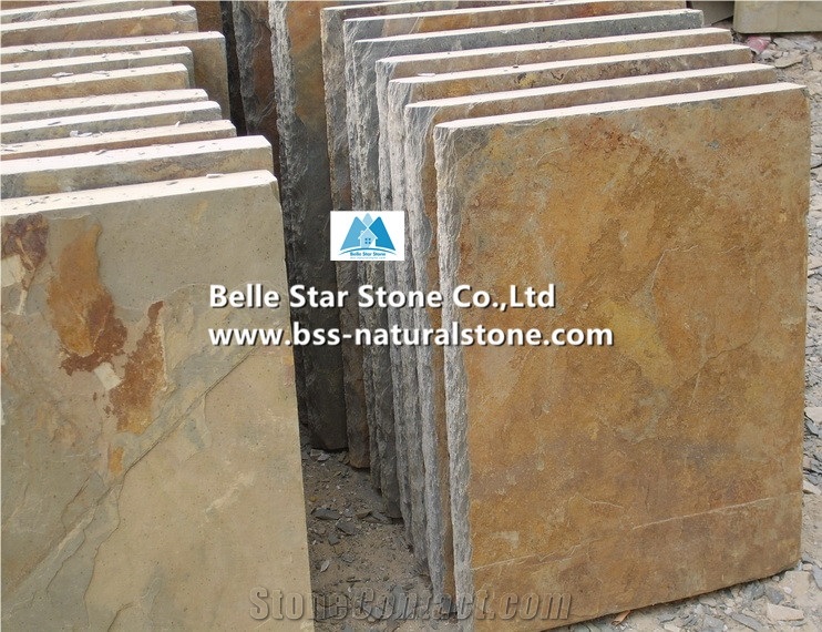 China Multicolour Split Face Slate Wall Caps,Rusty Riven Slate Pillar Caps,Sunset Slate Column Caps,Copper Rust Slate Wall Top Stone,Autumn Rose Slate Column Top Stone,Pillar Top Stone,Wall Coping