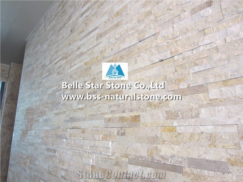 China Travertine Culture Stone,Beige Travertine Z Clad Stone Cladding,Natural Travertine Stacked Stone,Split Face Travertine Ledgestone,Real Travertine Stone Panels,Yellow Travertine Stone Veneer