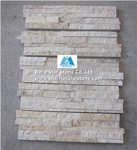China Travertine Culture Stone,Beige Travertine Z Clad Stone Cladding,Natural Travertine Stacked Stone,Split Face Travertine Ledgestone,Real Travertine Stone Panels,Yellow Travertine Stone Veneer