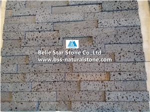 China Volcano Black Basalt Culture Stone,Rough Face Basalt Stacked Stone,Natural Stone Panels,Real Stone Veneer,Volcanic Basalt Ledgestone,Natural Basalt Stone Cladding,Fireplace Wall Cladding