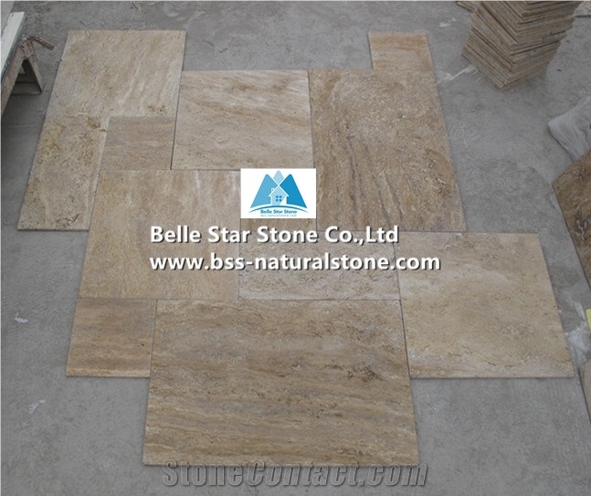 China Yellow Travertine Tiles,Travertine French Pattern,Natural Travertine Slabs,Brushed Travertine Patio Stones,Travertine Paving Stones,Polished Travertine Wall Tiles,Honed Travertine Pavers