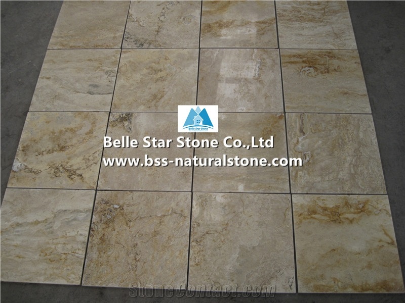 Chinese Beige Travertine Tiles,Brushed Travertine Floor Tiles,Honed Beige Travertine Patio Stones,Polished Travertine Wall Tiles,Beige Filled Holes Travertine Pattern,Natural Travertine Stone Pavers